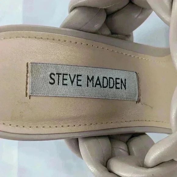 Steve Madden Kenley Women's Taupe Sandals Heels Size 8 - Picture 3 of 14